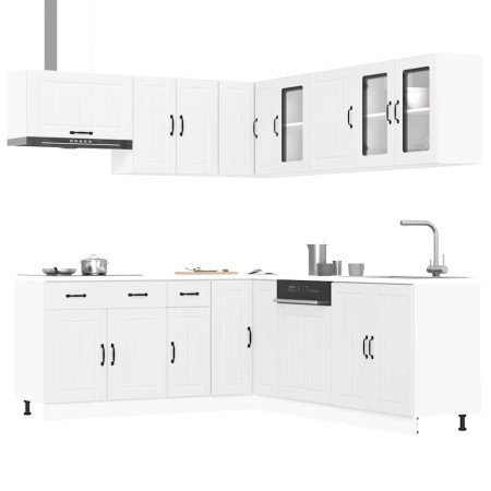 Mueble de cocina Lucca blanco 11 piezas madera contrachapada en Armarios de cocina | Comprar online en Foro24