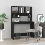Schreibtisch mit Regalen aus schwarzem Sperrholz, 102 x 45 x 148 cm von vidaXL, Schreibtische - Ref: Foro24-823001, Preis: 76...