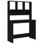 Desk with black plywood shelves 102x45x148cm by vidaXL, Desks - Ref: Foro24-823001, Price: 76,79 €, Discount: %