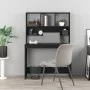Schreibtisch mit Regalen aus schwarzem Sperrholz, 102 x 45 x 148 cm von vidaXL, Schreibtische - Ref: Foro24-823001, Preis: 76...
