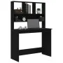 Desk with black plywood shelves 102x45x148cm by vidaXL, Desks - Ref: Foro24-823001, Price: 76,79 €, Discount: %