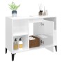 Waschbeckenunterschrank aus glänzend weißem Sperrholz, 80 x 33 x 60 cm von vidaXL, Badezimmerwaschtische - Ref: Foro24-821294...