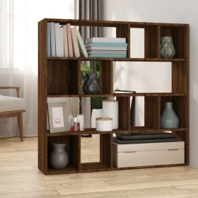 Brown oak shelving/space divider 105x24x102 cm by vidaXL, Room dividers - Ref: Foro24-823252, Price: 83,85 €, Discount: %