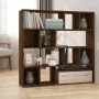 Brown oak shelving/space divider 105x24x102 cm by vidaXL, Room dividers - Ref: Foro24-823252, Price: 85,26 €, Discount: %