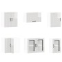 Mueble cocina Lucca blanco brillo 11 pzas madera contrachapada