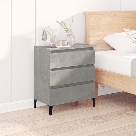 Aparador de madera contrachapada gris hormigón 60x35x70 cm de vidaXL, Aparadores - Ref: Foro24-823052, Precio: 51,46 €, Descu...
