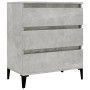 Aparador de madera contrachapada gris hormigón 60x35x70 cm de vidaXL, Aparadores - Ref: Foro24-823052, Precio: 51,46 €, Descu...