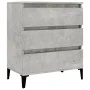 Concrete gray plywood sideboard 60x35x70 cm by vidaXL, Sideboards - Ref: Foro24-823052, Price: 51,70 €, Discount: %