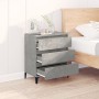 Aparador de madera contrachapada gris hormigón 60x35x70 cm de vidaXL, Aparadores - Ref: Foro24-823052, Precio: 51,46 €, Descu...