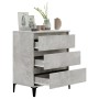 Aparador de madera contrachapada gris hormigón 60x35x70 cm de vidaXL, Aparadores - Ref: Foro24-823052, Precio: 51,46 €, Descu...
