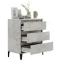 Concrete gray plywood sideboard 60x35x70 cm by vidaXL, Sideboards - Ref: Foro24-823052, Price: 51,70 €, Discount: %