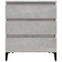 Aparador de madera contrachapada gris hormigón 60x35x70 cm de vidaXL, Aparadores - Ref: Foro24-823052, Precio: 51,46 €, Descu...