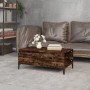 Mesa de centro madera contrachapada roble ahumado 90x50x36,5 cm de vidaXL, Mesas de centro - Ref: Foro24-821121, Precio: 48,1...