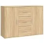 Sideboard aus Sonoma-Eichensperrholz, 91 x 29,5 x 65 cm von vidaXL, Sideboards - Ref: Foro24-823345, Preis: 77,95 €, Rabatt: %