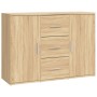 Sonoma oak plywood sideboard 91x29.5x65 cm by vidaXL, Sideboards - Ref: Foro24-823345, Price: 78,93 €, Discount: %