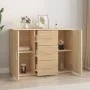 Sideboard aus Sonoma-Eichensperrholz, 91 x 29,5 x 65 cm von vidaXL, Sideboards - Ref: Foro24-823345, Preis: 77,95 €, Rabatt: %