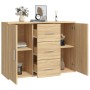 Sonoma oak plywood sideboard 91x29.5x65 cm by vidaXL, Sideboards - Ref: Foro24-823345, Price: 78,93 €, Discount: %