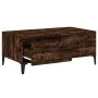 Couchtisch aus geräuchertem Eichensperrholz 90x50x36,5 cm von vidaXL, Couchtisch - Ref: Foro24-821121, Preis: 47,96 €, Rabatt: %