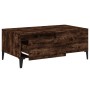 Couchtisch aus geräuchertem Eichensperrholz 90x50x36,5 cm von vidaXL, Couchtisch - Ref: Foro24-821121, Preis: 48,38 €, Rabatt: %
