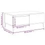 Smoked oak plywood coffee table 90x50x36.5 cm by vidaXL, Coffee table - Ref: Foro24-821121, Price: 47,96 €, Discount: %