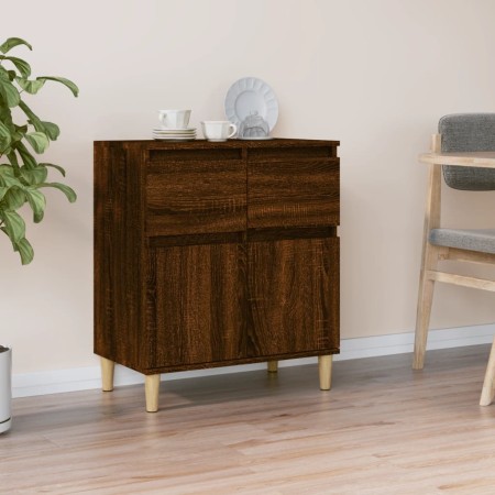 Aparador madera contrachapada marrón roble 60x35x70 cm de vidaXL, Aparadores - Ref: Foro24-819683, Precio: 61,70 €, Descuento: %