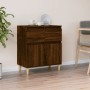 Aparador madera contrachapada marrón roble 60x35x70 cm de vidaXL, Aparadores - Ref: Foro24-819683, Precio: 61,70 €, Descuento: %