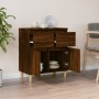 Aparador madera contrachapada marrón roble 60x35x70 cm de vidaXL, Aparadores - Ref: Foro24-819683, Precio: 61,70 €, Descuento: %