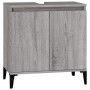 Sonoma gray plywood sink cabinet 58x33x60 cm by vidaXL, bathroom vanities - Ref: Foro24-821266, Price: 45,04 €, Discount: %