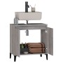 Sonoma gray plywood sink cabinet 58x33x60 cm by vidaXL, bathroom vanities - Ref: Foro24-821266, Price: 45,04 €, Discount: %