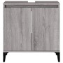 Sonoma gray plywood sink cabinet 58x33x60 cm by vidaXL, bathroom vanities - Ref: Foro24-821266, Price: 45,04 €, Discount: %
