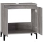 Sonoma gray plywood sink cabinet 58x33x60 cm by vidaXL, bathroom vanities - Ref: Foro24-821266, Price: 45,04 €, Discount: %