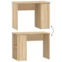 Schreibtisch aus Sonoma-Eichensperrholz, 100 x 55 x 75 cm von vidaXL, Schreibtische - Ref: Foro24-823027, Preis: 70,86 €, Rab...