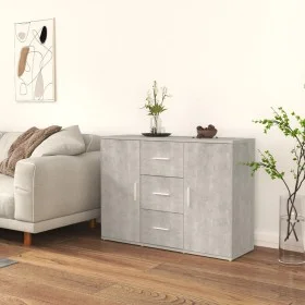 Sideboard aus grauem Betonsperrholz 91x29,5x65 cm von vidaXL, Sideboards - Ref: Foro24-823346, Preis: 80,91 €, Rabatt: %