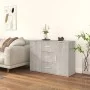 Gray concrete plywood sideboard 91x29.5x65 cm by vidaXL, Sideboards - Ref: Foro24-823346, Price: 82,36 €, Discount: %