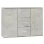 Gray concrete plywood sideboard 91x29.5x65 cm by vidaXL, Sideboards - Ref: Foro24-823346, Price: 82,36 €, Discount: %