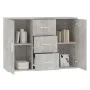 Gray concrete plywood sideboard 91x29.5x65 cm by vidaXL, Sideboards - Ref: Foro24-823346, Price: 82,36 €, Discount: %