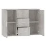 Gray concrete plywood sideboard 91x29.5x65 cm by vidaXL, Sideboards - Ref: Foro24-823346, Price: 82,36 €, Discount: %