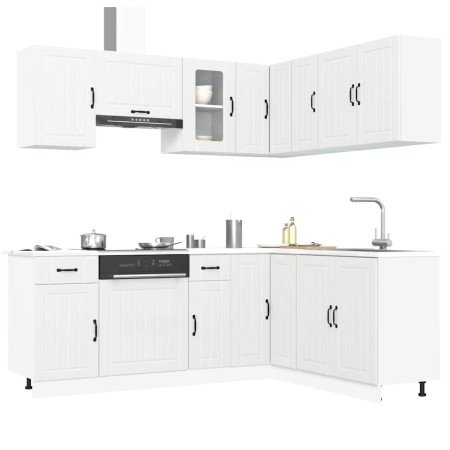 Mueble de cocina Kalmar blanco 11 piezas madera contrachapada en Armarios de cocina | Comprar online en Foro24