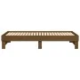 Removable sofa bed solid pine wood honey brown 2x(90x190)cm by vidaXL, Beds and slatted bases - Ref: Foro24-823392, Price: 12...