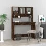 Regalschreibtisch aus geräuchertem Eichensperrholz, 102 x 45 x 148 cm von vidaXL, Schreibtische - Ref: Foro24-823005, Preis: ...