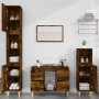 Spülbecken aus geräuchertem Eichensperrholz 80x33x60cm von vidaXL, Badezimmerwaschtische - Ref: Foro24-821273, Preis: 69,73 €...
