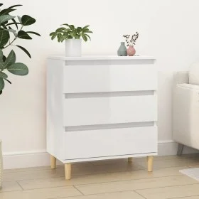 Sideboard aus glänzendem weißem Sperrholz 60x35x70 cm von vidaXL, Sideboards - Ref: Foro24-823042, Preis: 83,49 €, Rabatt: %