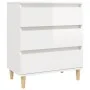 Bright white plywood sideboard 60x35x70 cm by vidaXL, Sideboards - Ref: Foro24-823042, Price: 83,38 €, Discount: %