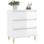 Sideboard aus glänzendem weißem Sperrholz 60x35x70 cm von vidaXL, Sideboards - Ref: Foro24-823042, Preis: 84,80 €, Rabatt: %