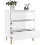 Sideboard aus glänzendem weißem Sperrholz 60x35x70 cm von vidaXL, Sideboards - Ref: Foro24-823042, Preis: 84,80 €, Rabatt: %