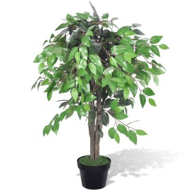 Planta artificial árbol ficus con macetero 90 cm