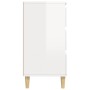 Sideboard aus glänzendem weißem Sperrholz 60x35x70 cm von vidaXL, Sideboards - Ref: Foro24-823042, Preis: 84,80 €, Rabatt: %