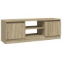 Mueble de TV con puerta roble Sonoma 102x30x36 cm de vidaXL, Muebles TV - Ref: Foro24-823353, Precio: 61,59 €, Descuento: %