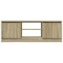 Mueble de TV con puerta roble Sonoma 102x30x36 cm de vidaXL, Muebles TV - Ref: Foro24-823353, Precio: 63,88 €, Descuento: %