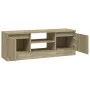 Mueble de TV con puerta roble Sonoma 102x30x36 cm de vidaXL, Muebles TV - Ref: Foro24-823353, Precio: 63,88 €, Descuento: %